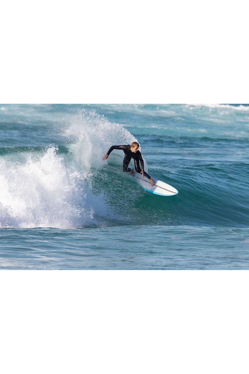 Torq TET Mod Fun V+ Surfboard with Rail Grey - Image 3
