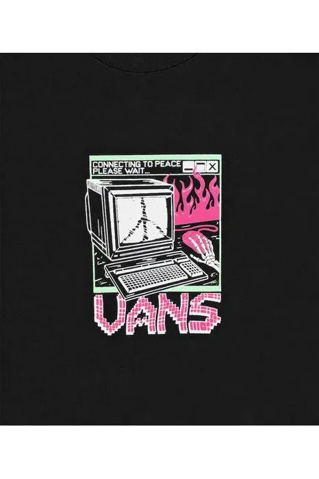 Vans Throwback Peace Machine Short Sleeve T-Shirt Black - Image 2