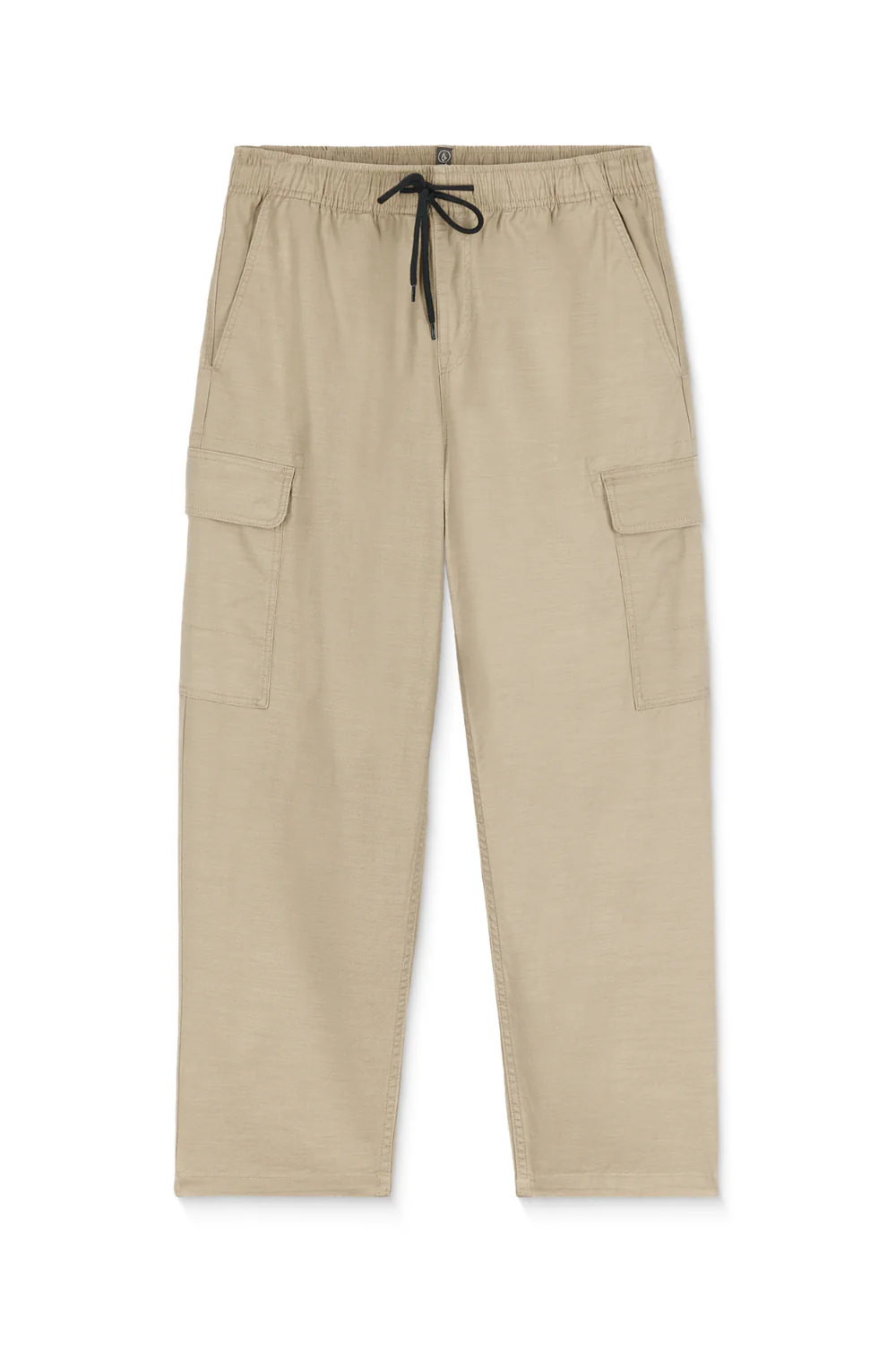 Volcom Billow Tapered Elasticated Waist Cargo Trousers Khaki - Image 5
