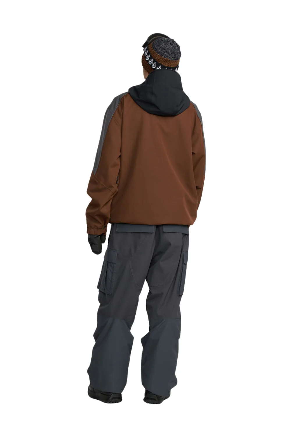 Volcom Brighton Pullover Ski/Snowboard Jaket Brown - Image 4