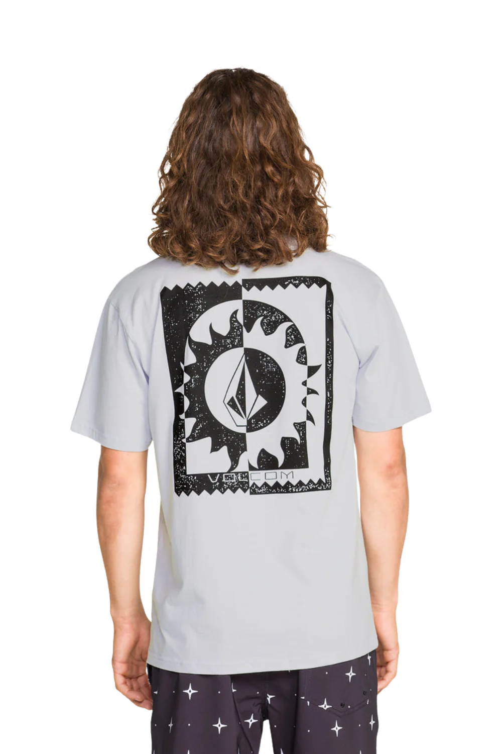 Volcom Burner Mens T-Shirt Light Blue Acid