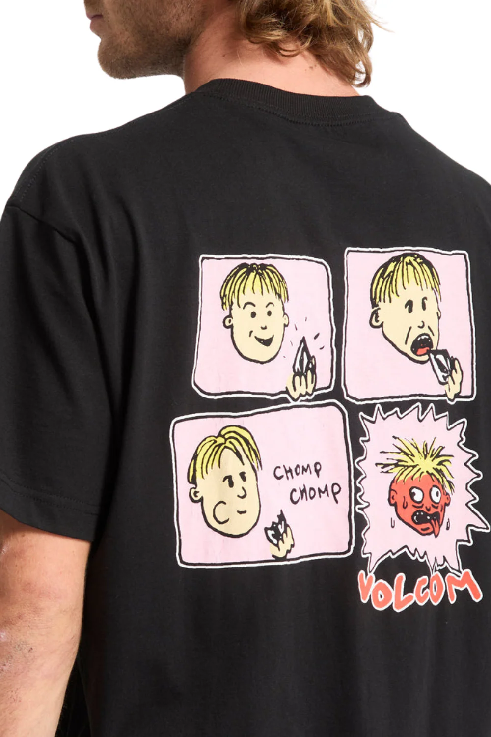 Volcom Chomp Chomp Short Sleeve T-Shirt Black - Image 5