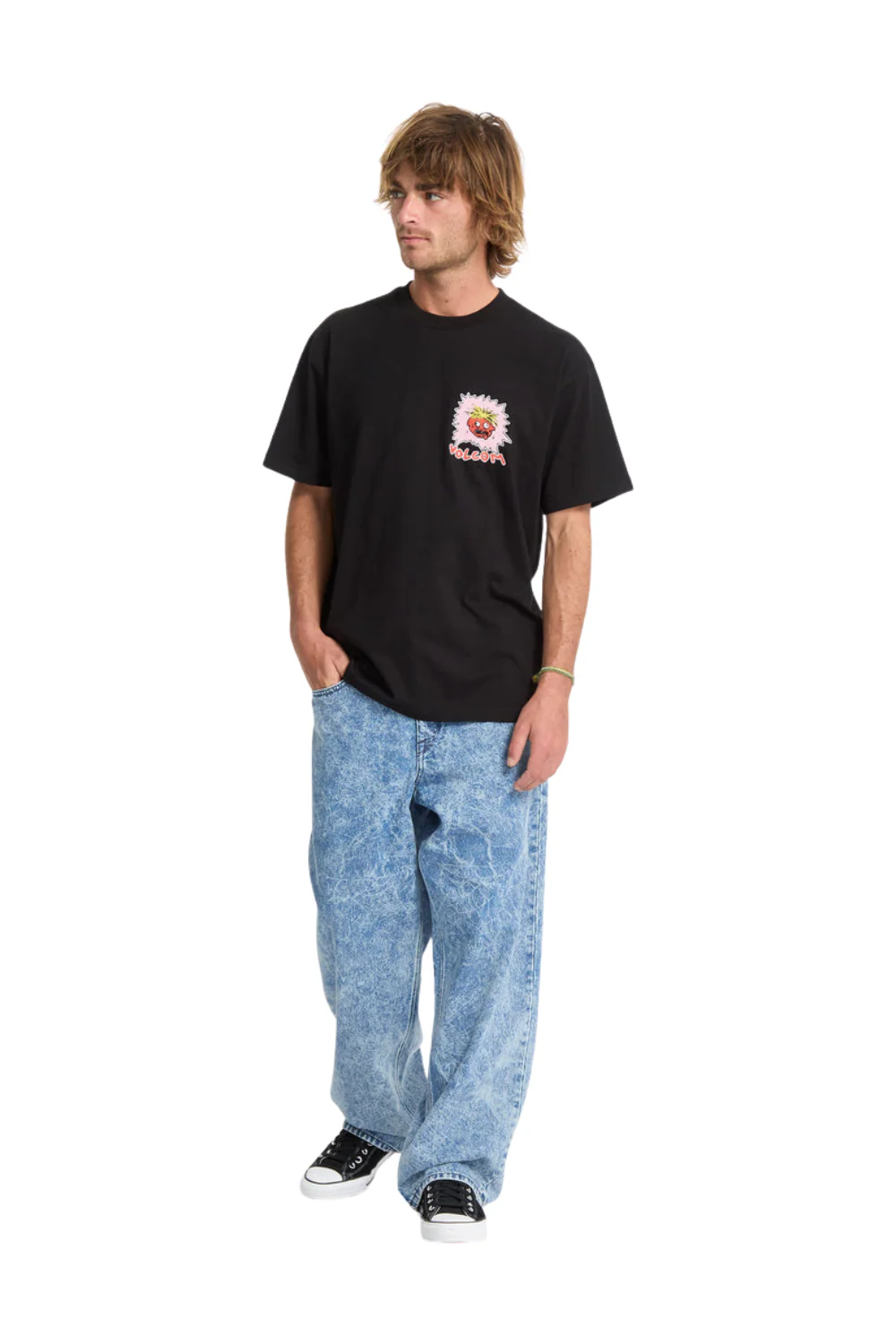 Volcom Chomp Chomp Short Sleeve T-Shirt Black - Image 6
