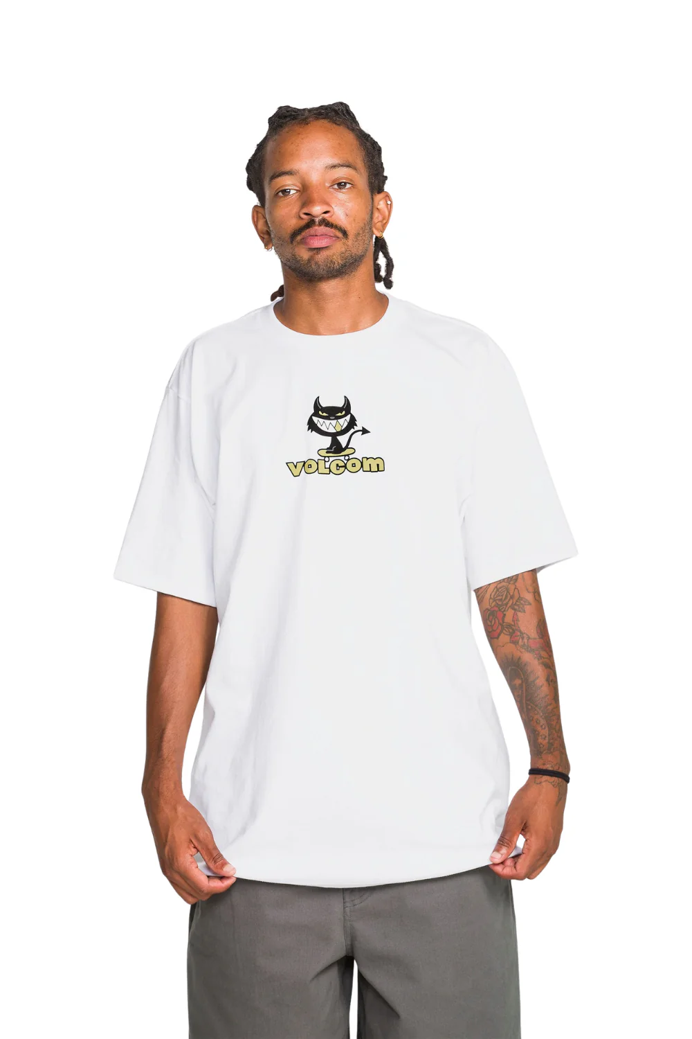 Volcom Devilish Mens T-Shirt White