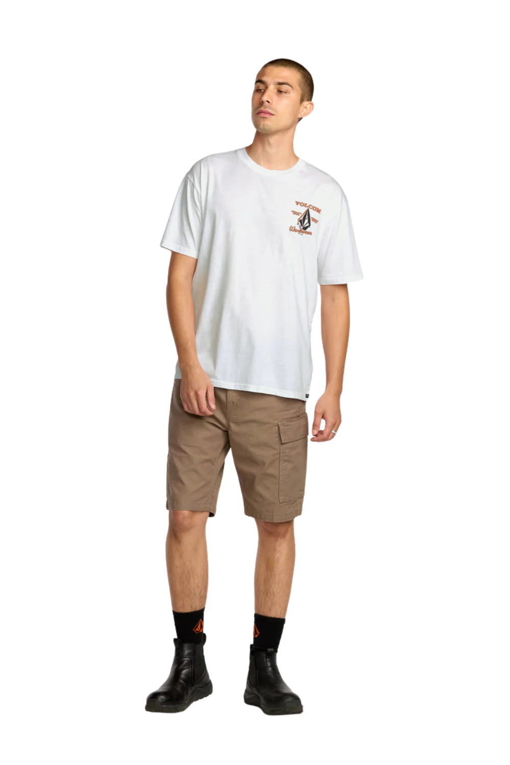 Volcom Enamel Short Sleeve T-Shirt White - Image 5