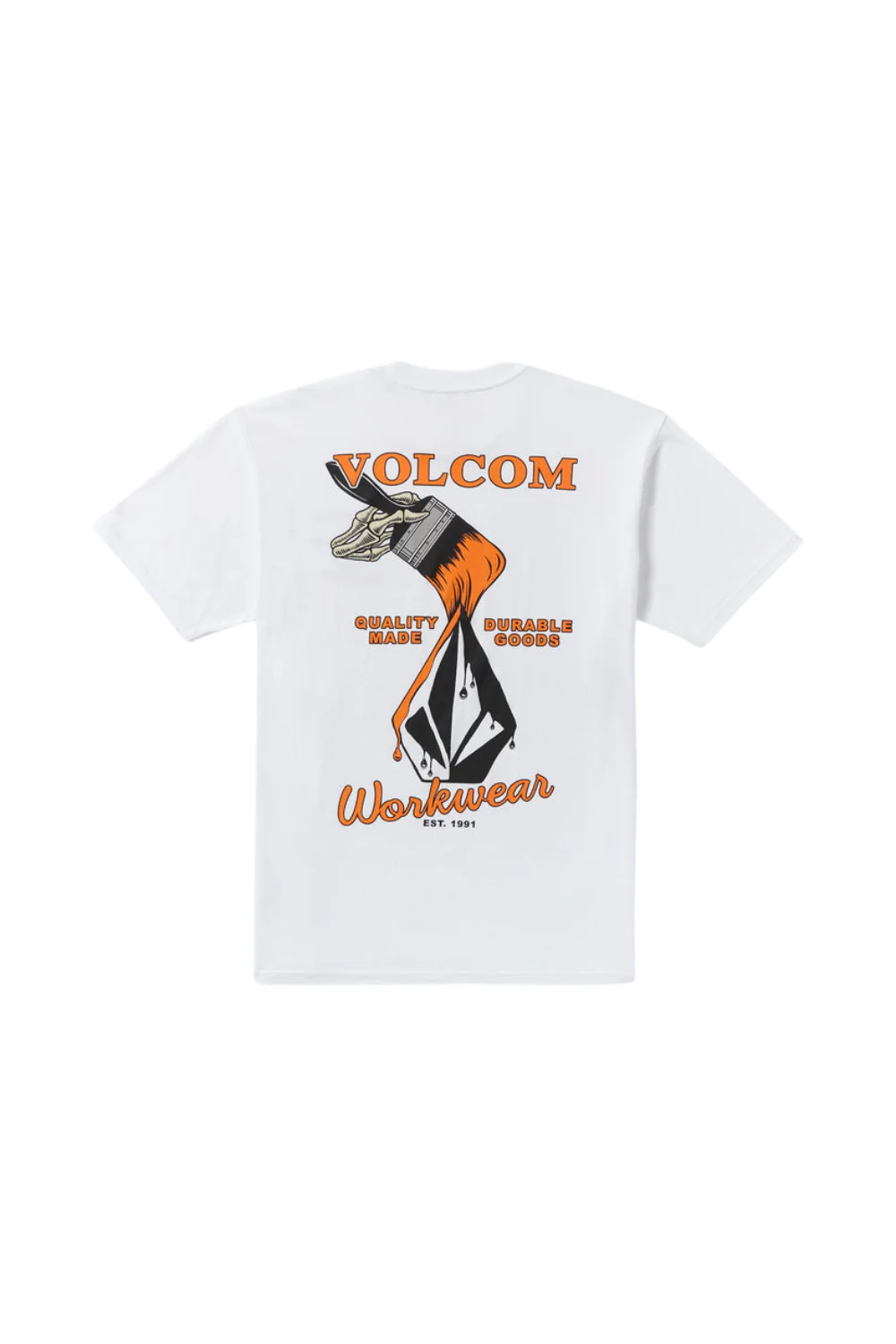 Volcom Enamel Short Sleeve T-Shirt White - Image 6
