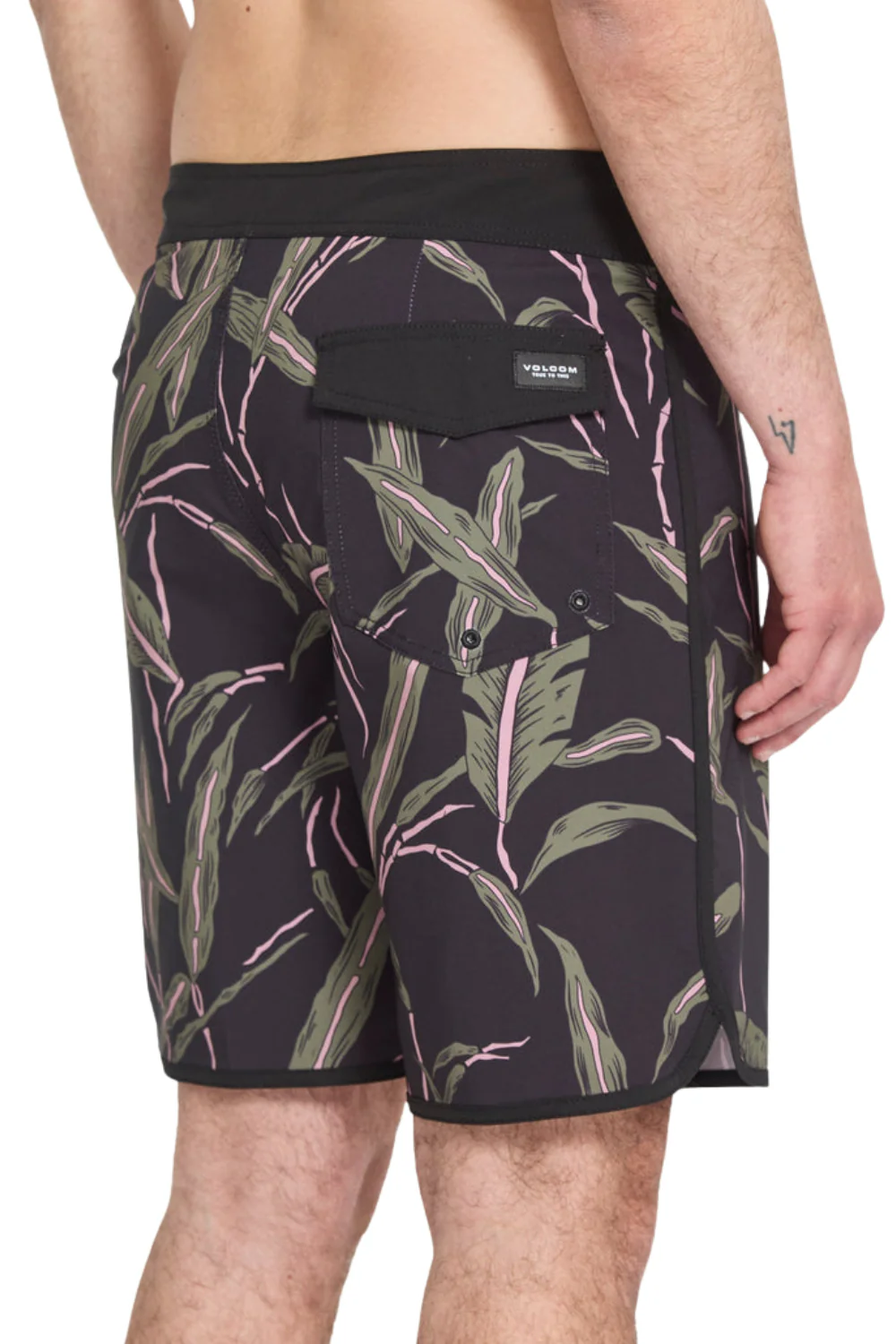 Volcom Encounter Scallop Mod Mens 19" Boardshorts Black - Image 3