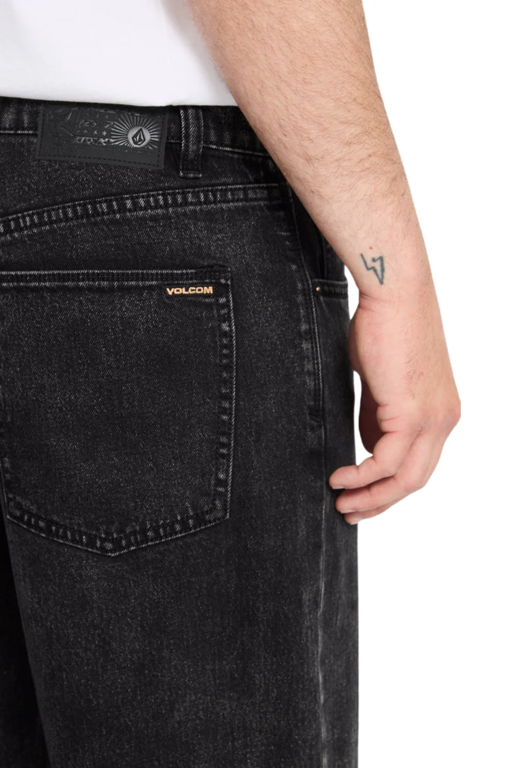 Volcom Fivedown Mens Jeans Blackity Black - Image 4