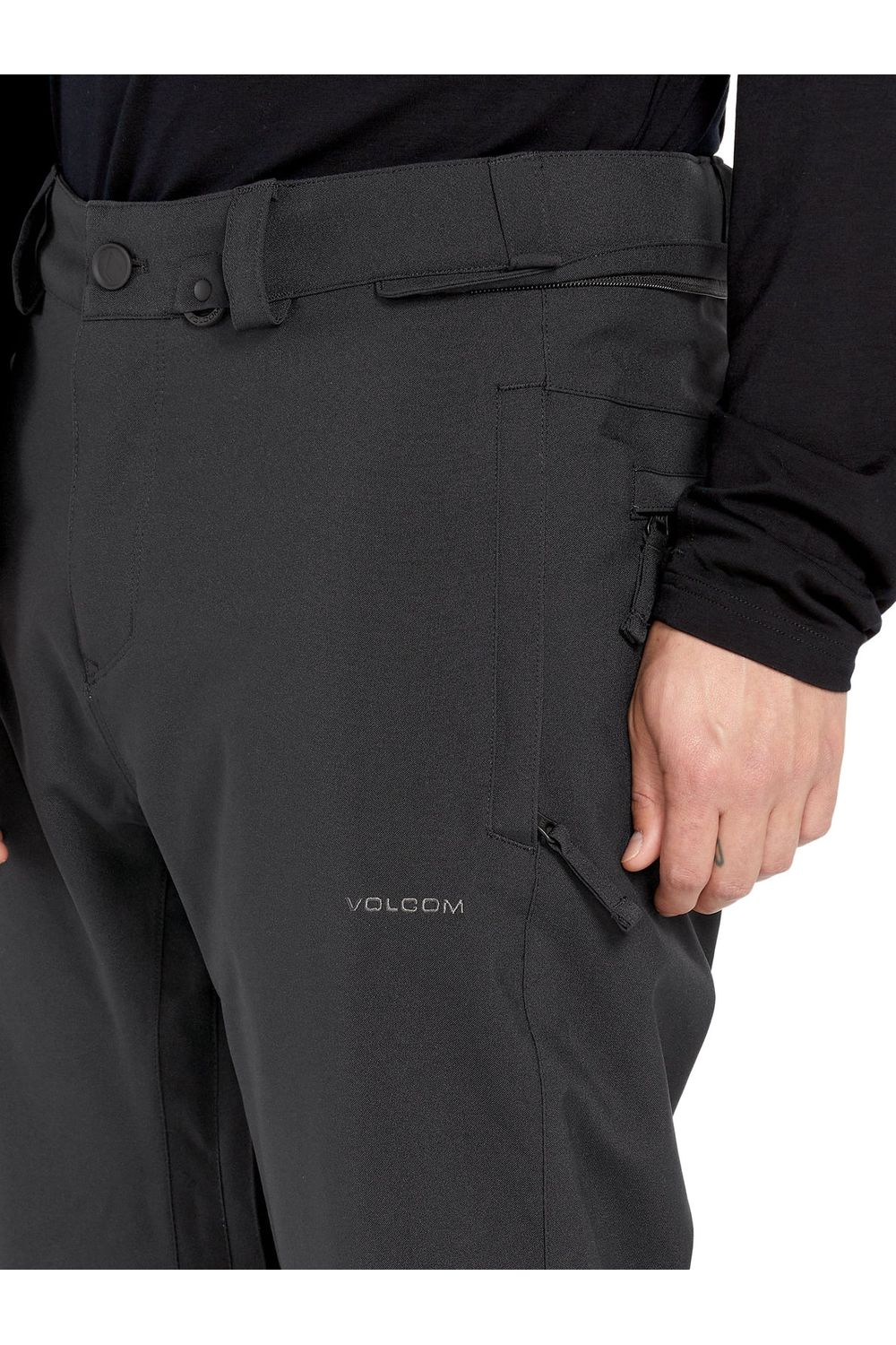 Volcom Freakin Chino Mens Ski and Snowboard Pants Black - Image 4
