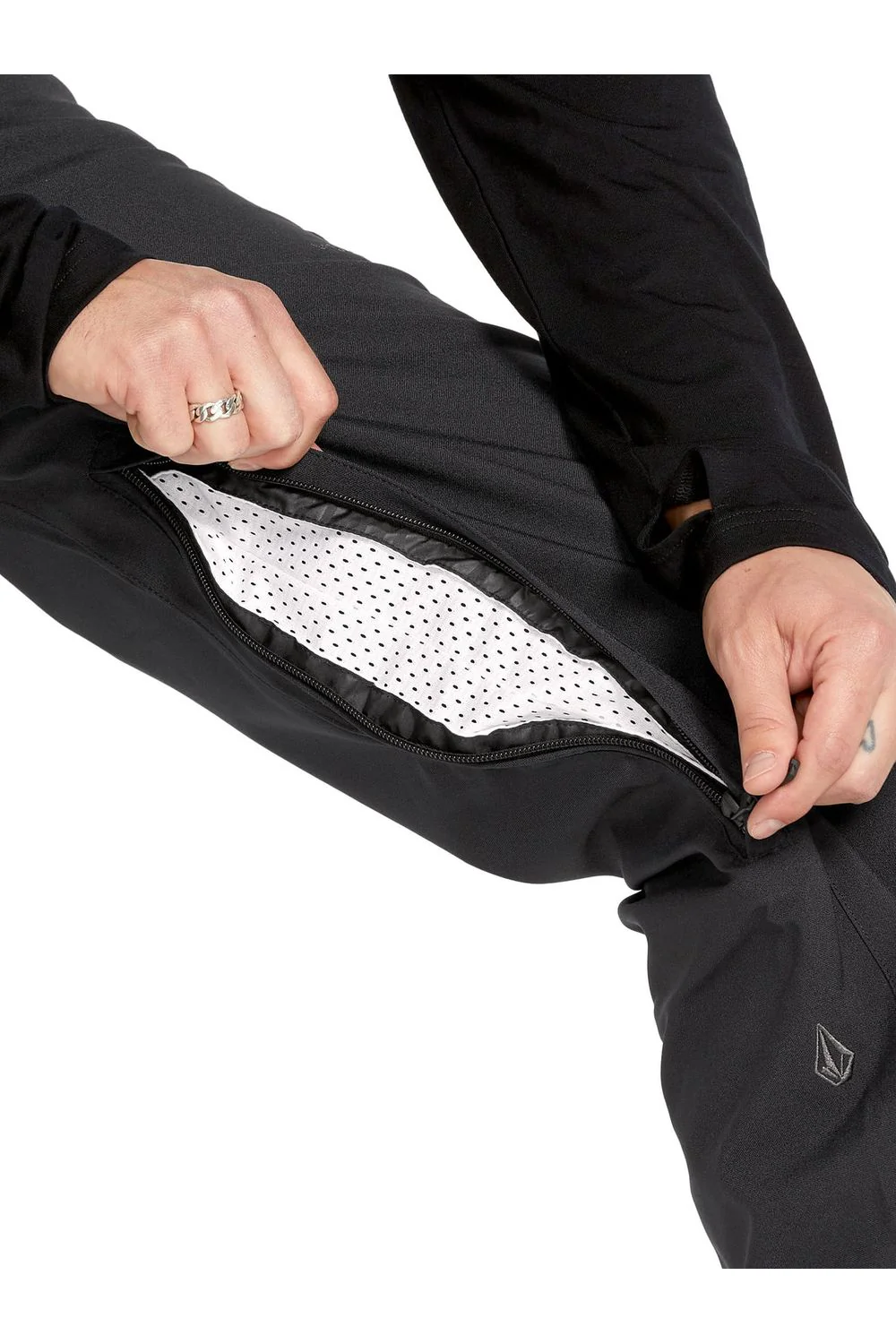 Volcom Freakin Chino Mens Ski and Snowboard Pants Black - Image 5