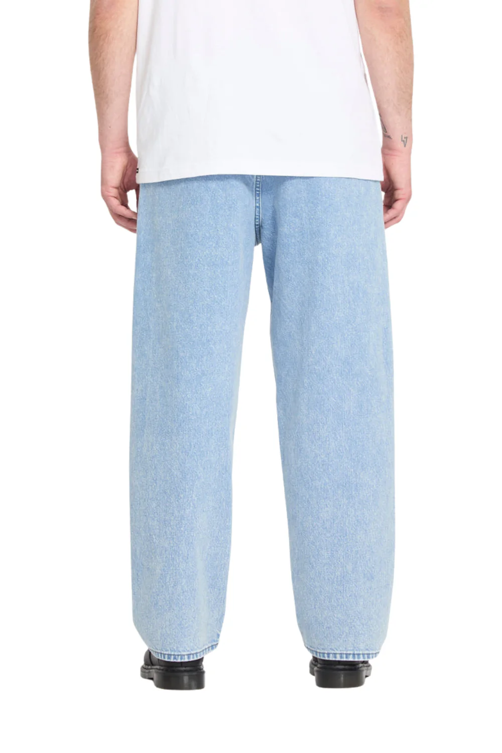 Volcom Freazy Loose Mens Elasticated Waist Jeans Pale Aqua - Image 2