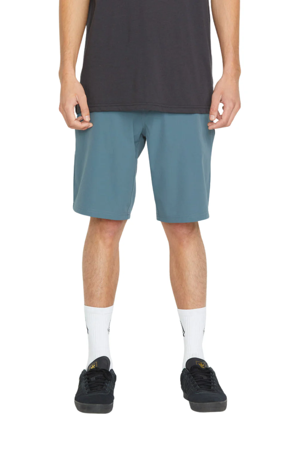 Volcom Frickin Cross Shred Mens 20" Hybrid Shorts Dark Slate