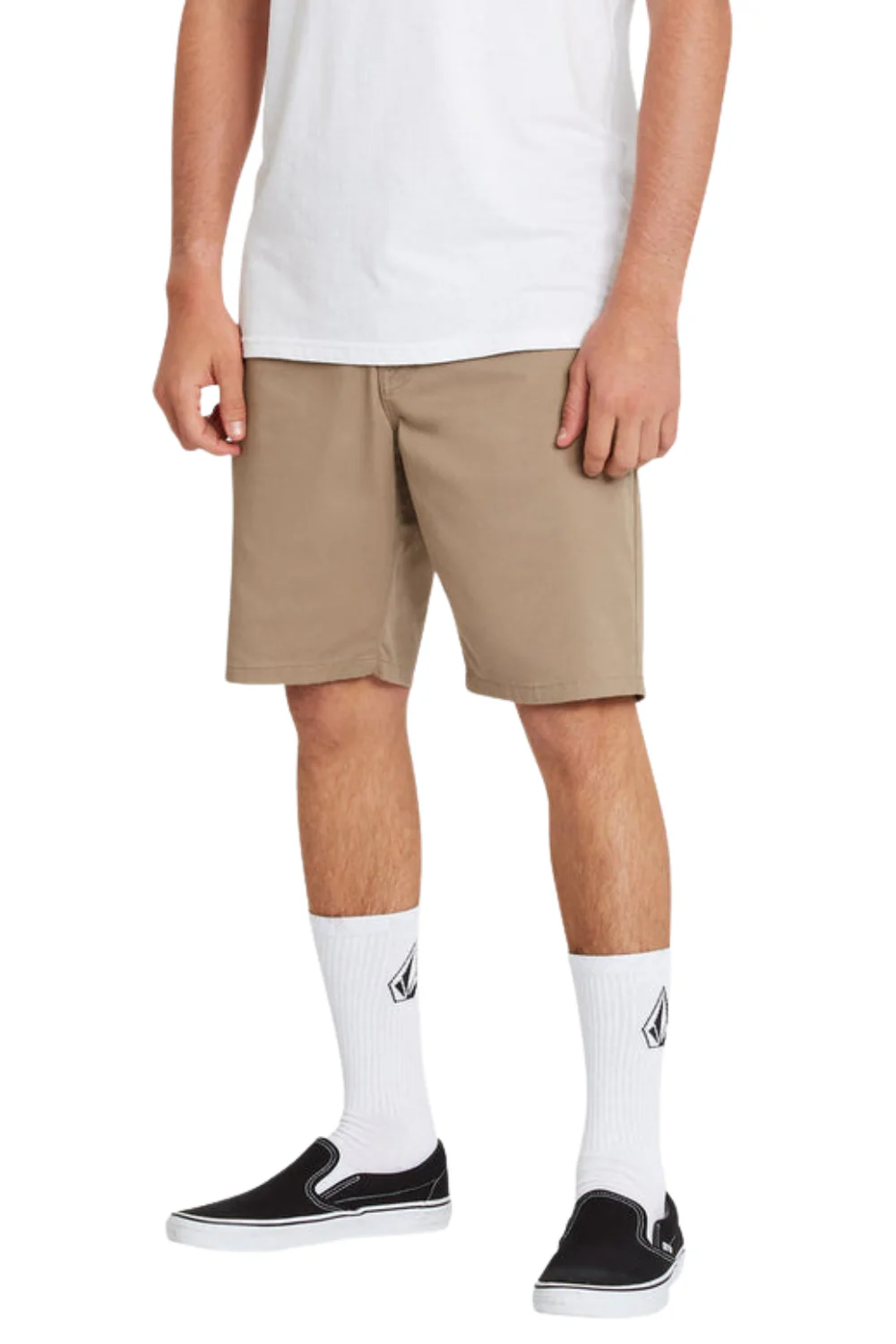 Volcom Frickin Modern Stretch Mens 19" Shorts Khaki