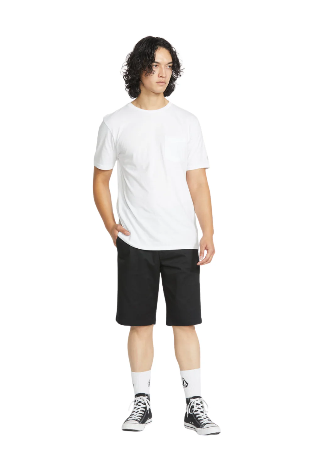 Volcom Frickin Modern Stretch Mens 21" Shorts Black - Image 5