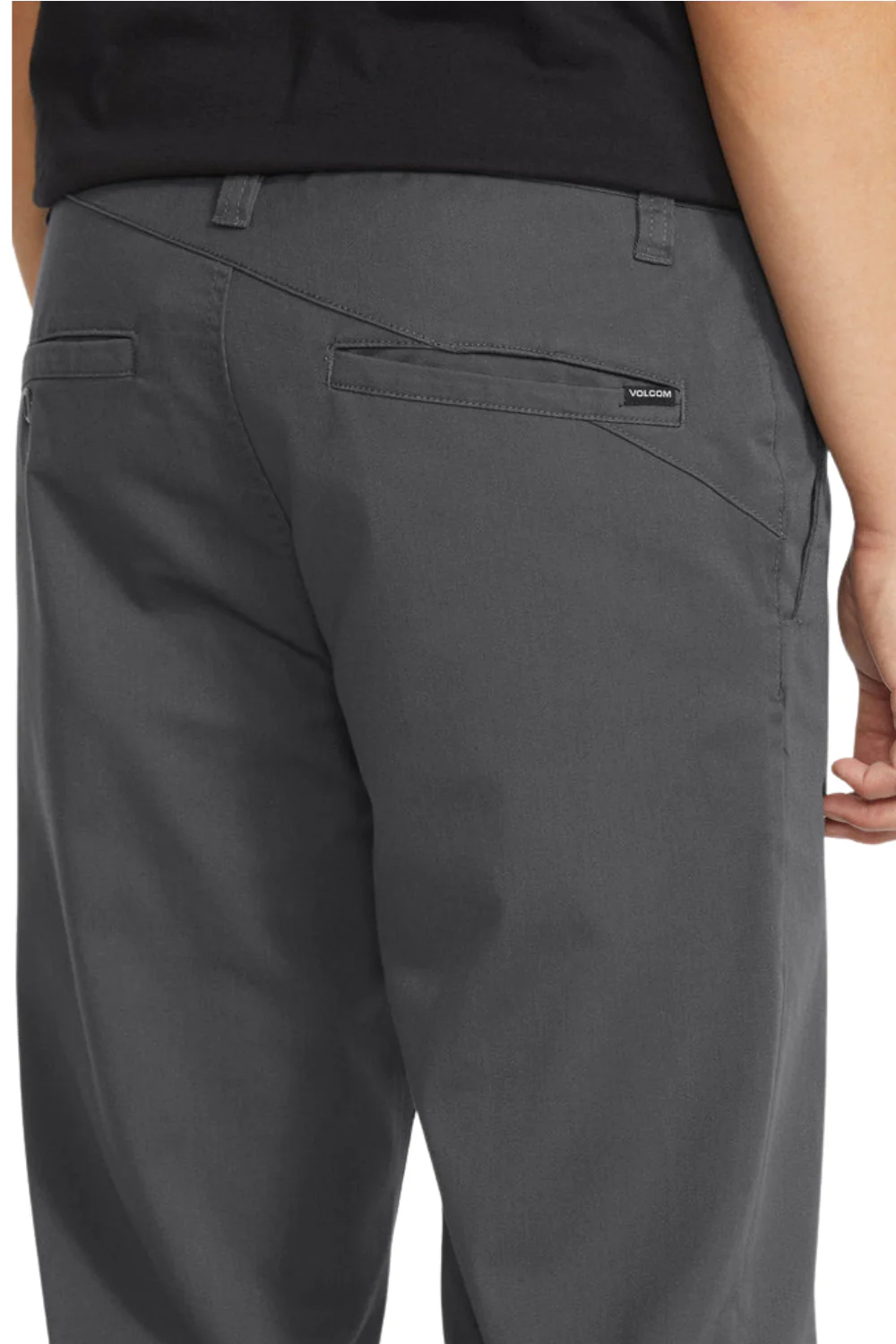 Volcom Frickin Modern Stretch Trousers Charcoal Heather - Image 4