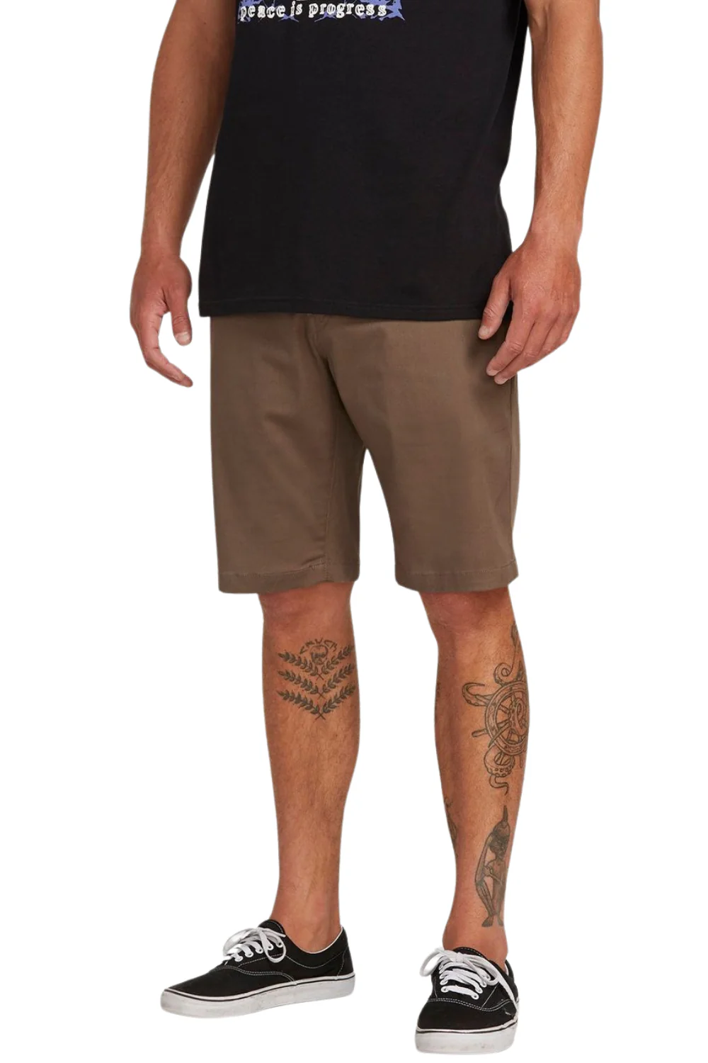 Volcom Frickin Modern Stretch Mens 21" Shorts Mushroom