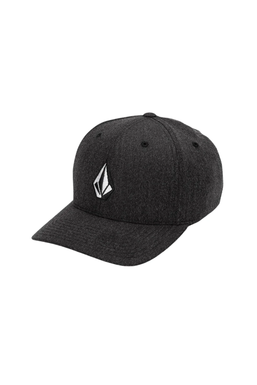 Volcom Full Stone Heather Mens Flexfit Cap Charcoal Heather