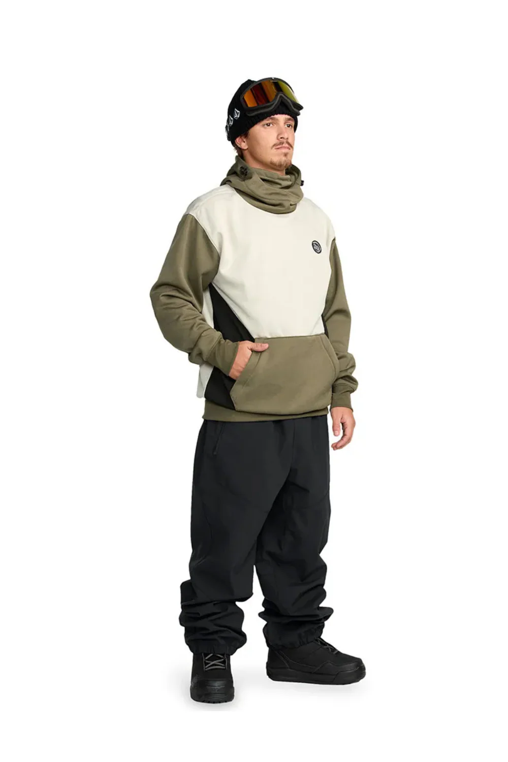 Volcom Hydro Riding Snow Fleece Hoodie Military - Image 5