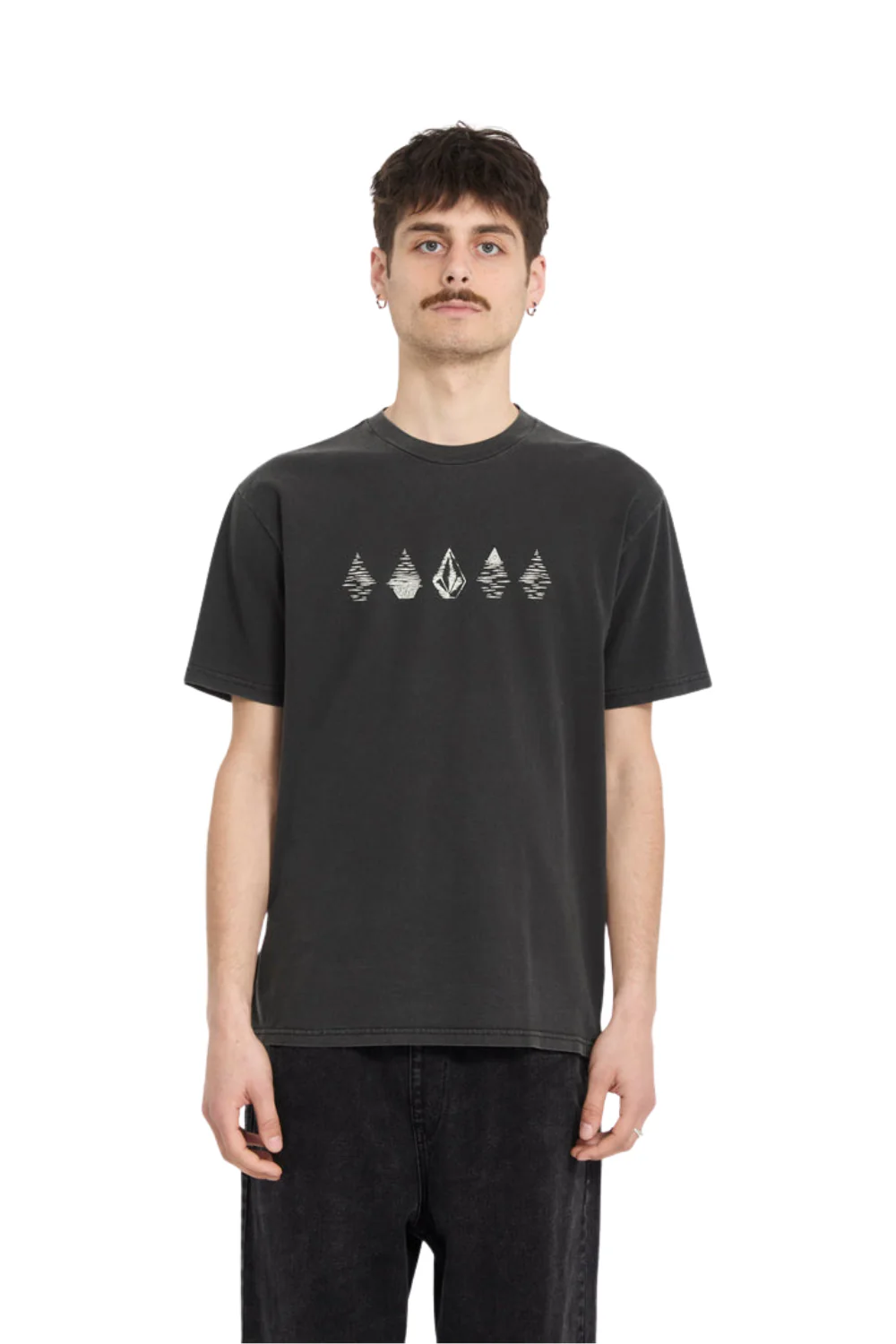 Volcom Lunar Phases Mens T-Shirt Black
