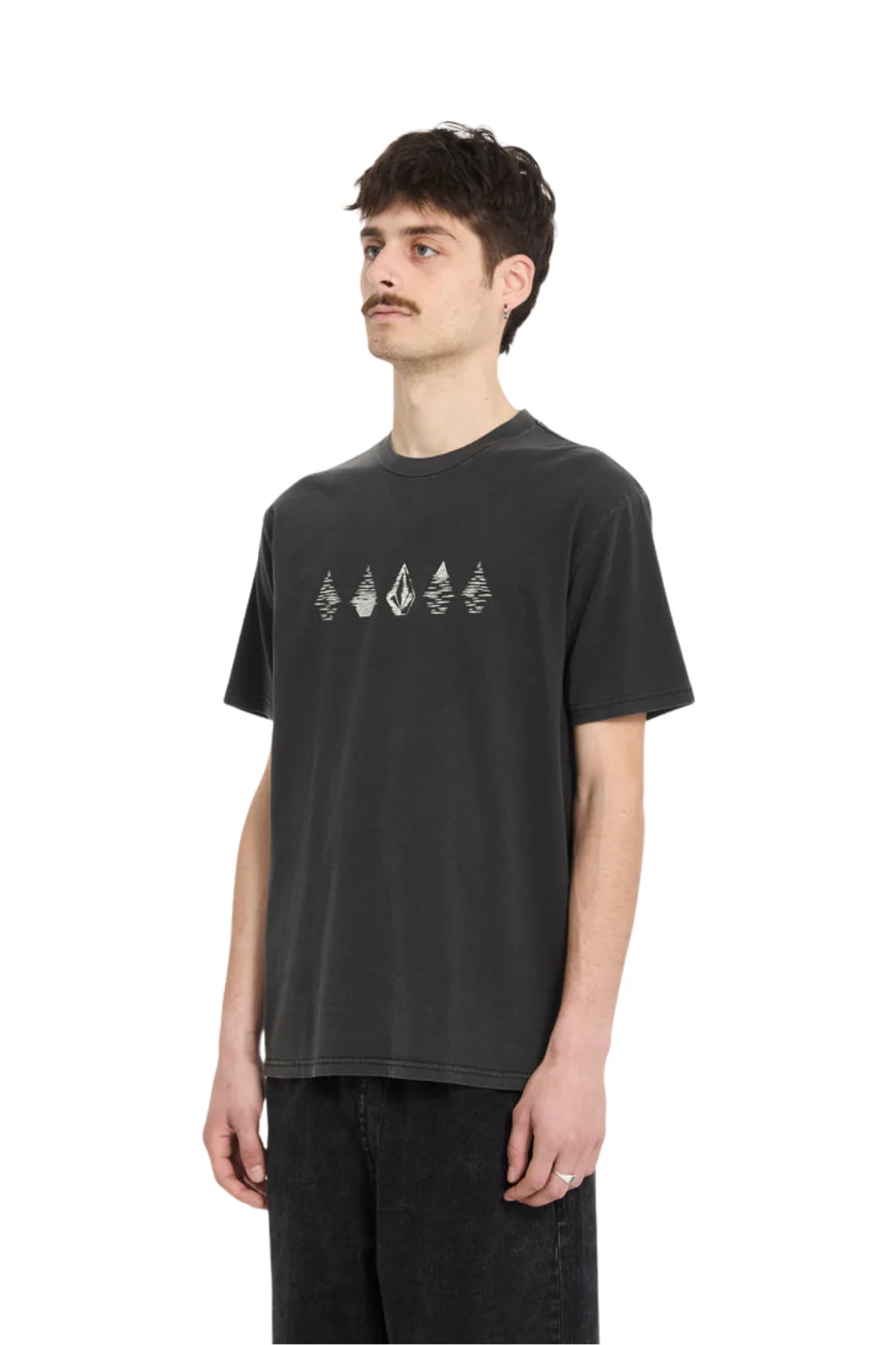 Volcom Lunar Phases Mens T-Shirt Black - Image 3