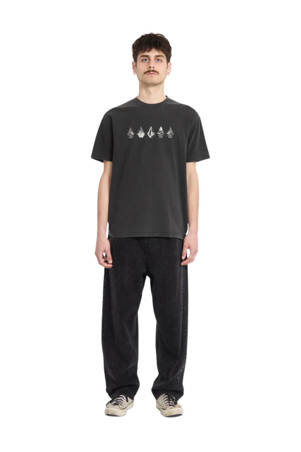Volcom Lunar Phases Mens T-Shirt Black - Image 5