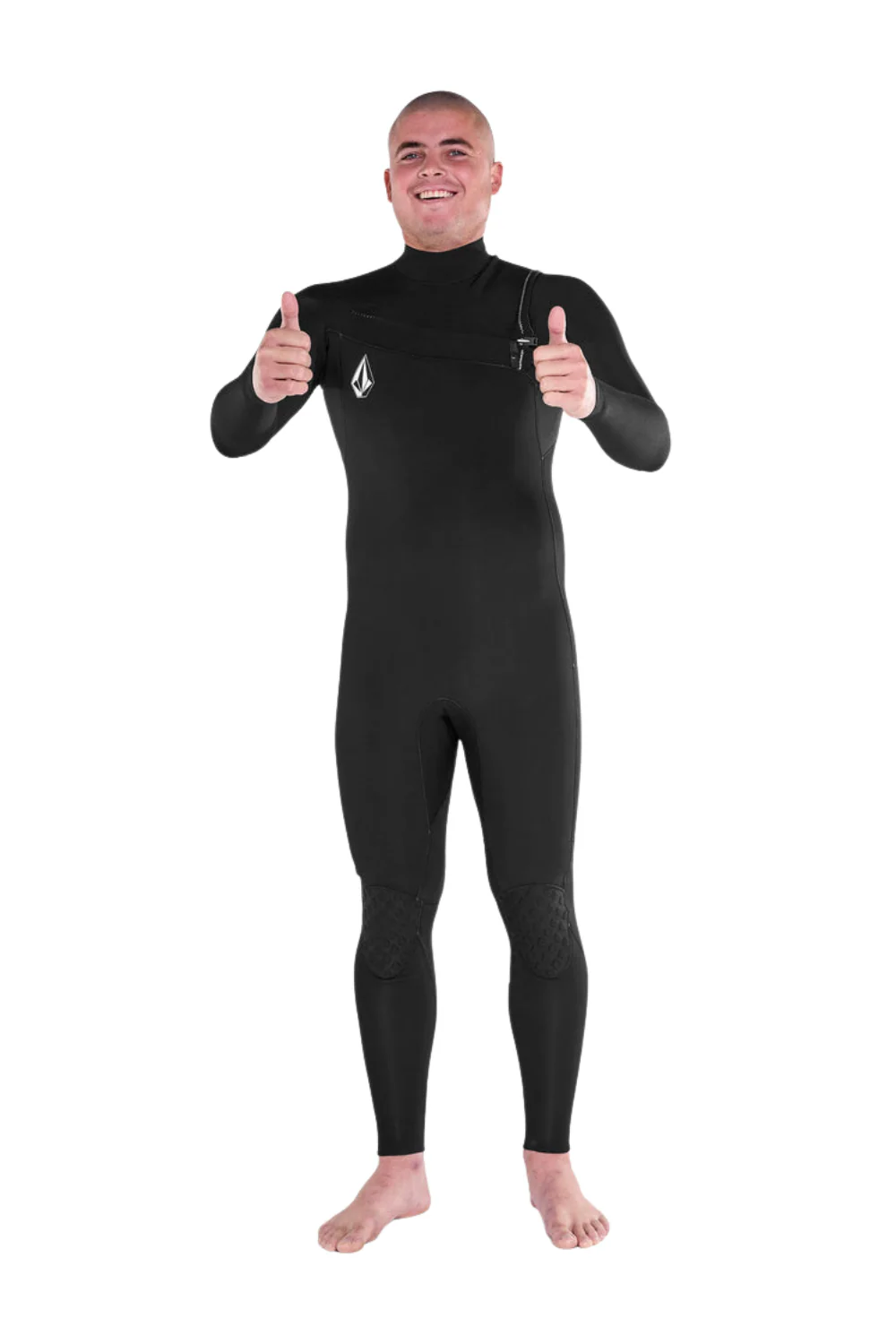 Volcom Modulator 3/2mm Mens Wetsuit Chest Zip Black - Image 3