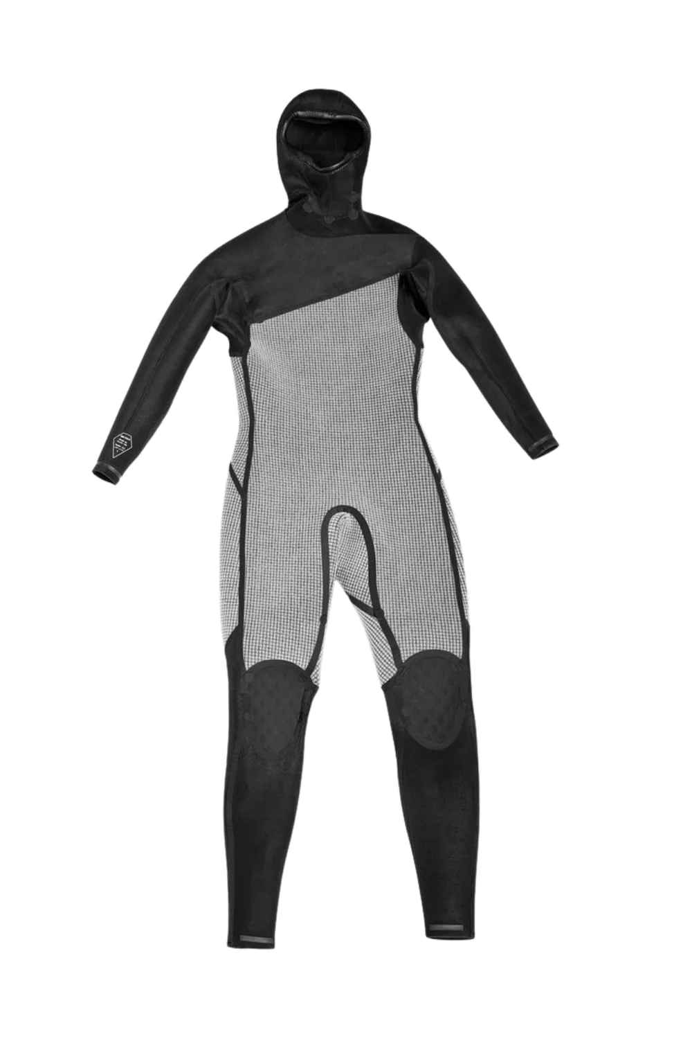 Volcom Modulator 4/3mm Mens Wetsuit Hooded Chest Zip Black - Image 10