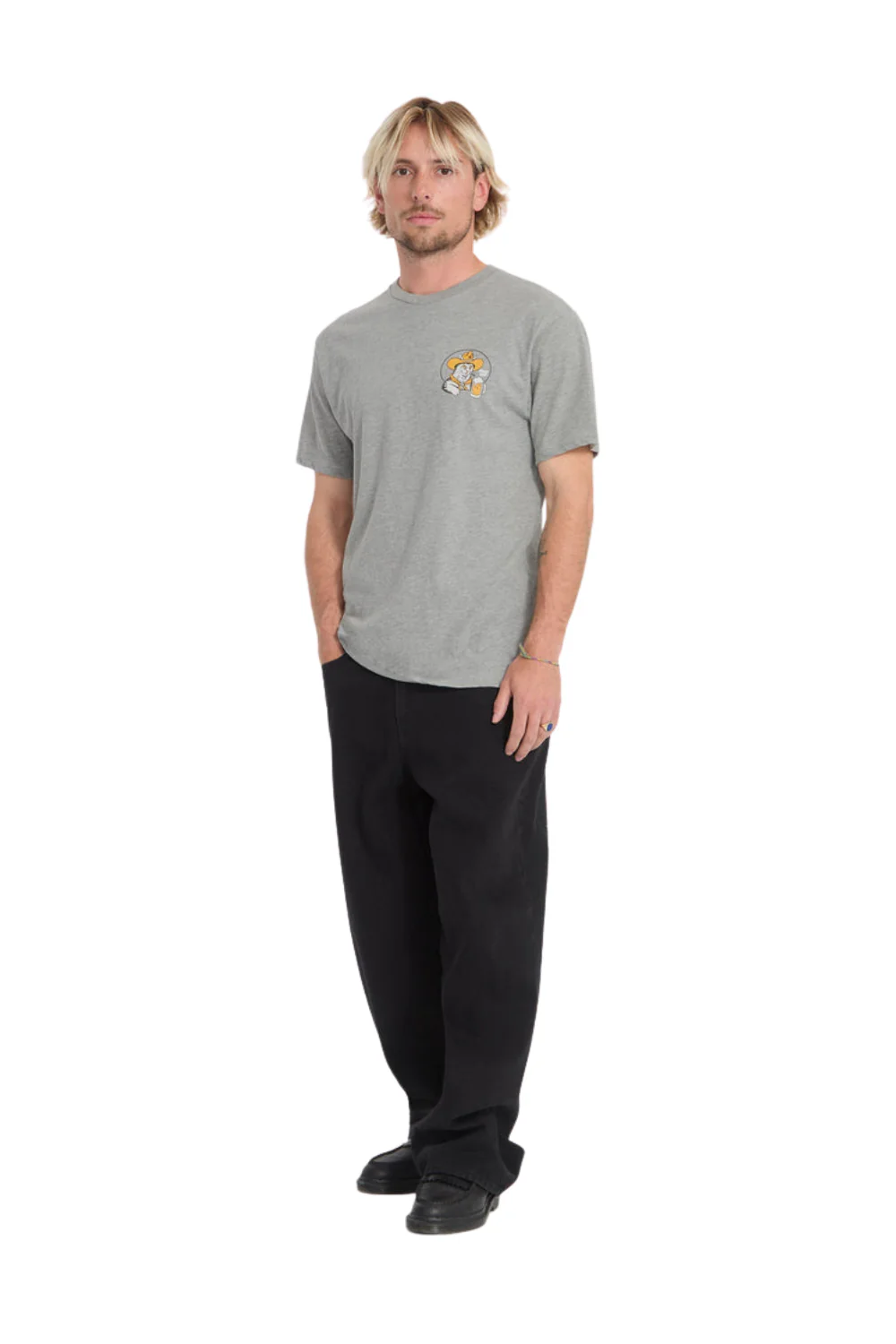 Volcom Meowdy Mens T-Shirt Heather Grey - Image 6