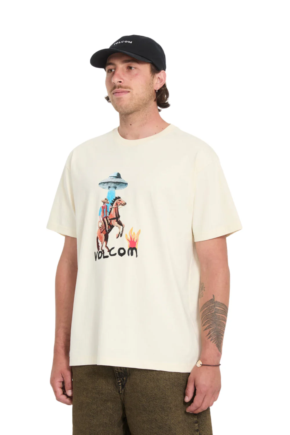 Volcom Mickey Mason 1 Mens T-Shirt Dirty White - Image 3