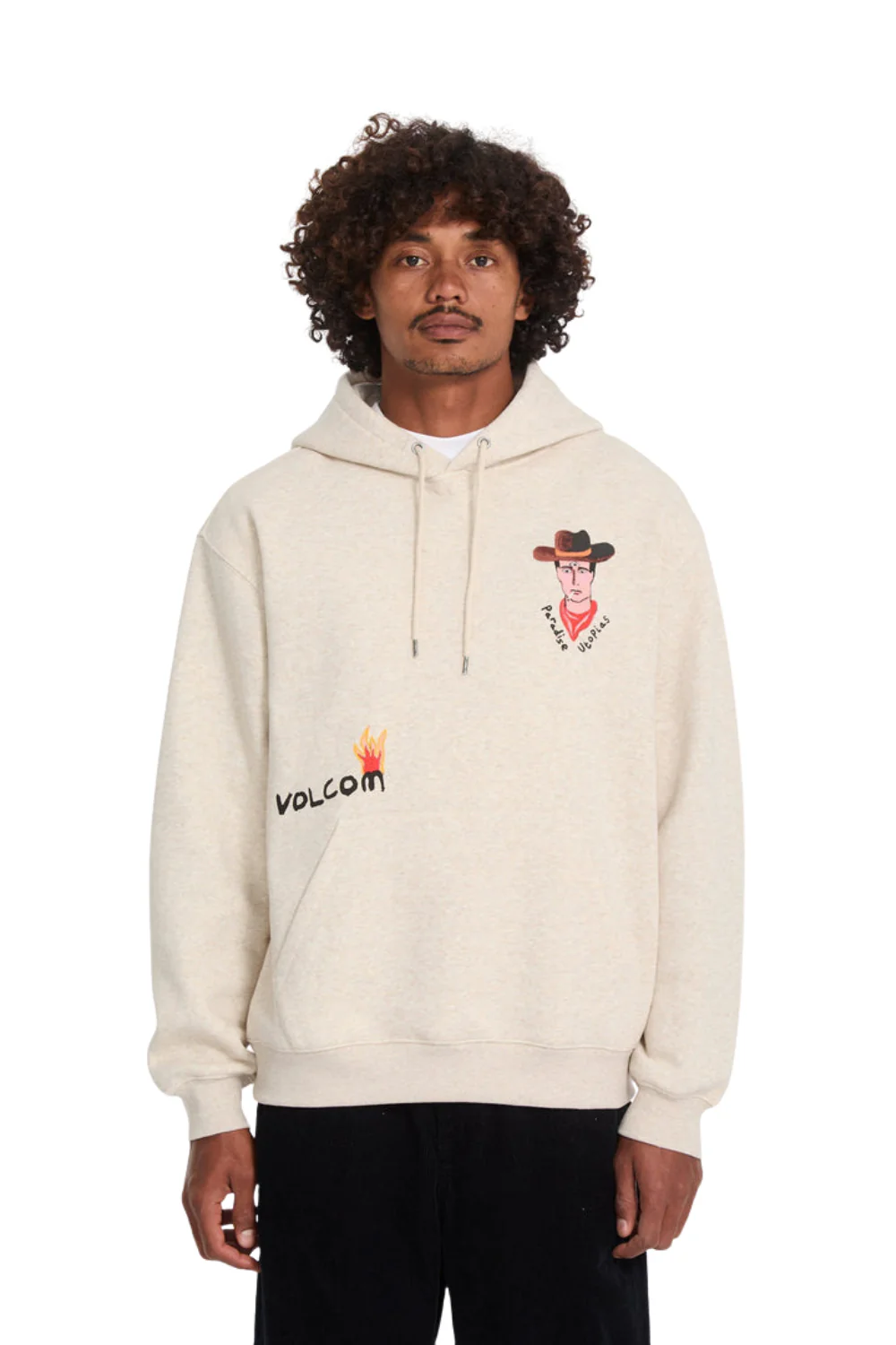 Volcom Mickey Mason Mens Hoodie Dust Heather