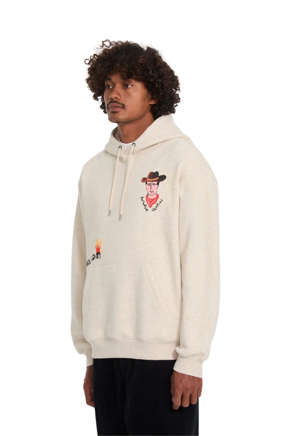 Volcom Mickey Mason Mens Hoodie Dust Heather - Image 3