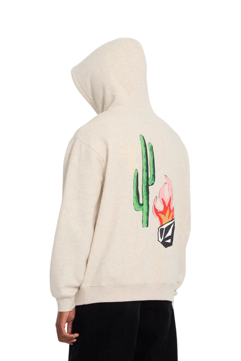 Volcom Mickey Mason Mens Hoodie Dust Heather - Image 4