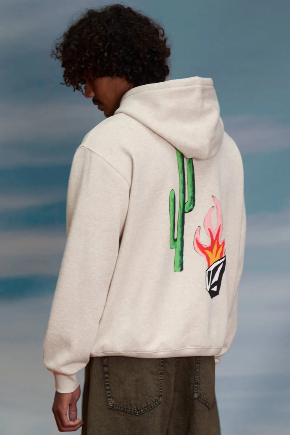 Volcom Mickey Mason Mens Hoodie Dust Heather - Image 7
