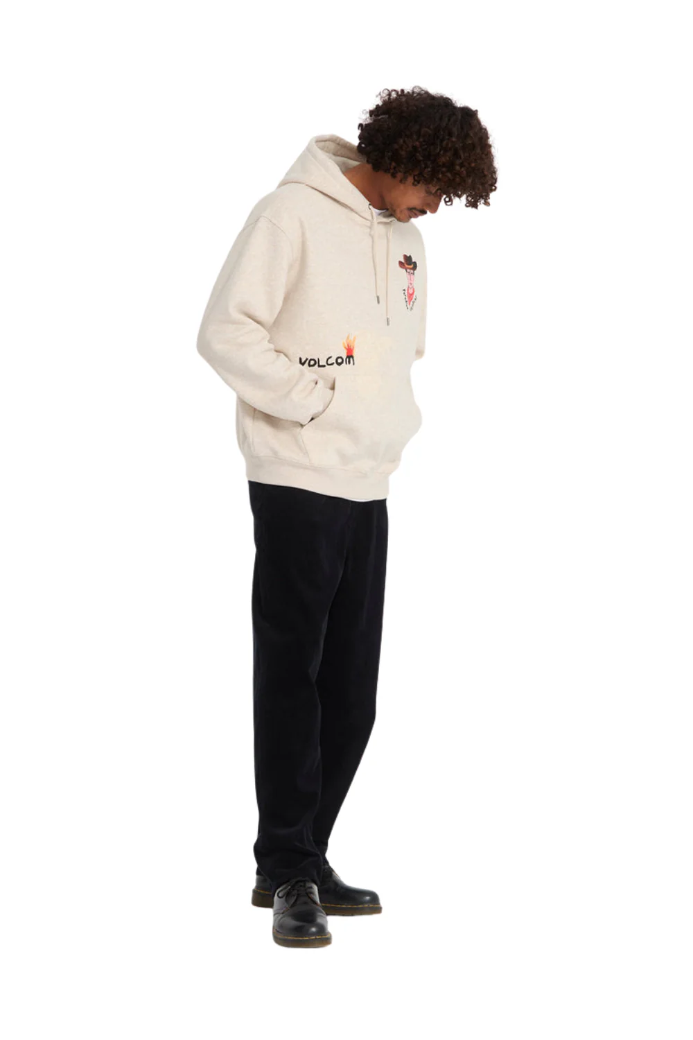 Volcom Mickey Mason Mens Hoodie Dust Heather - Image 9