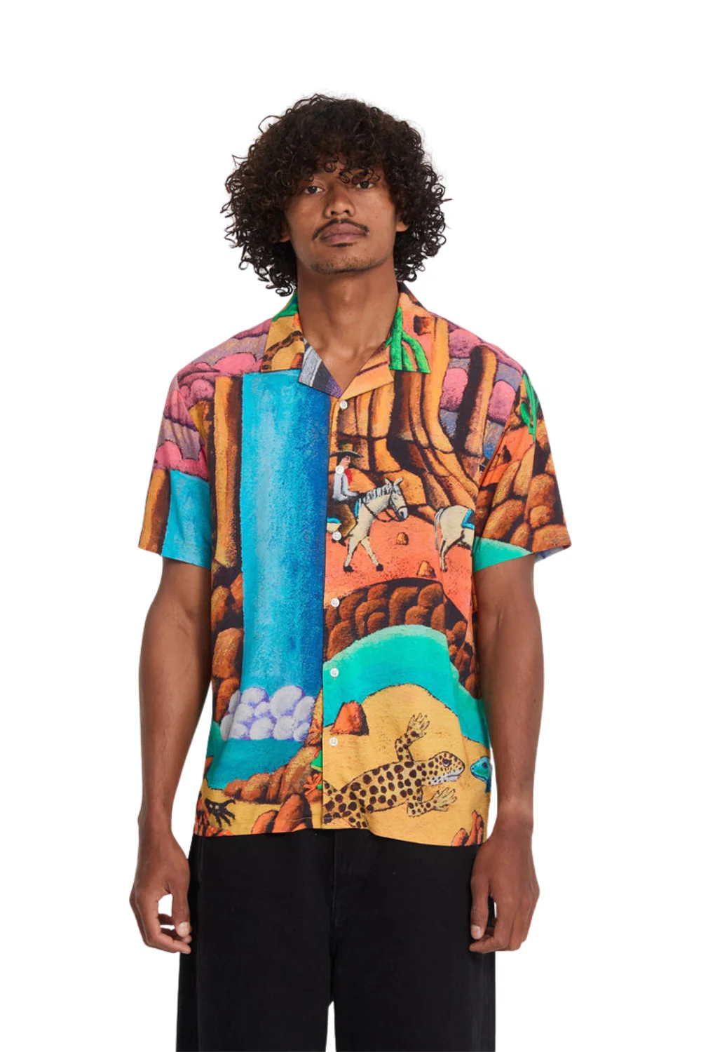 Volcom Mickey Mason Mens Short Sleeve Shirt Multi