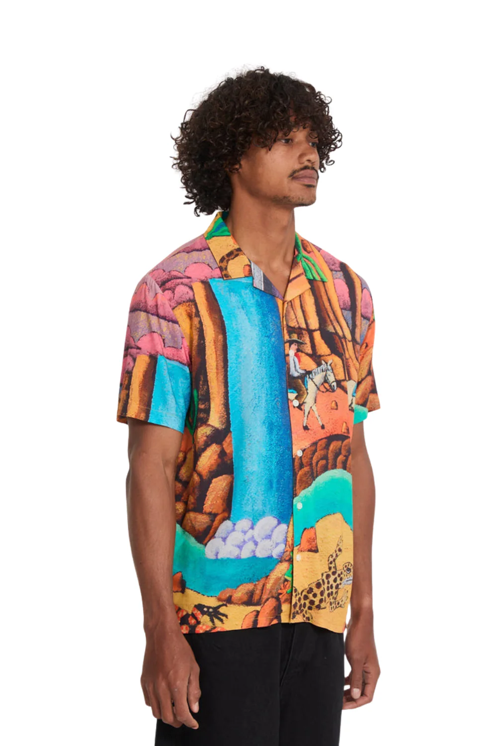 Volcom Mickey Mason Mens Short Sleeve Shirt Multi - Image 3