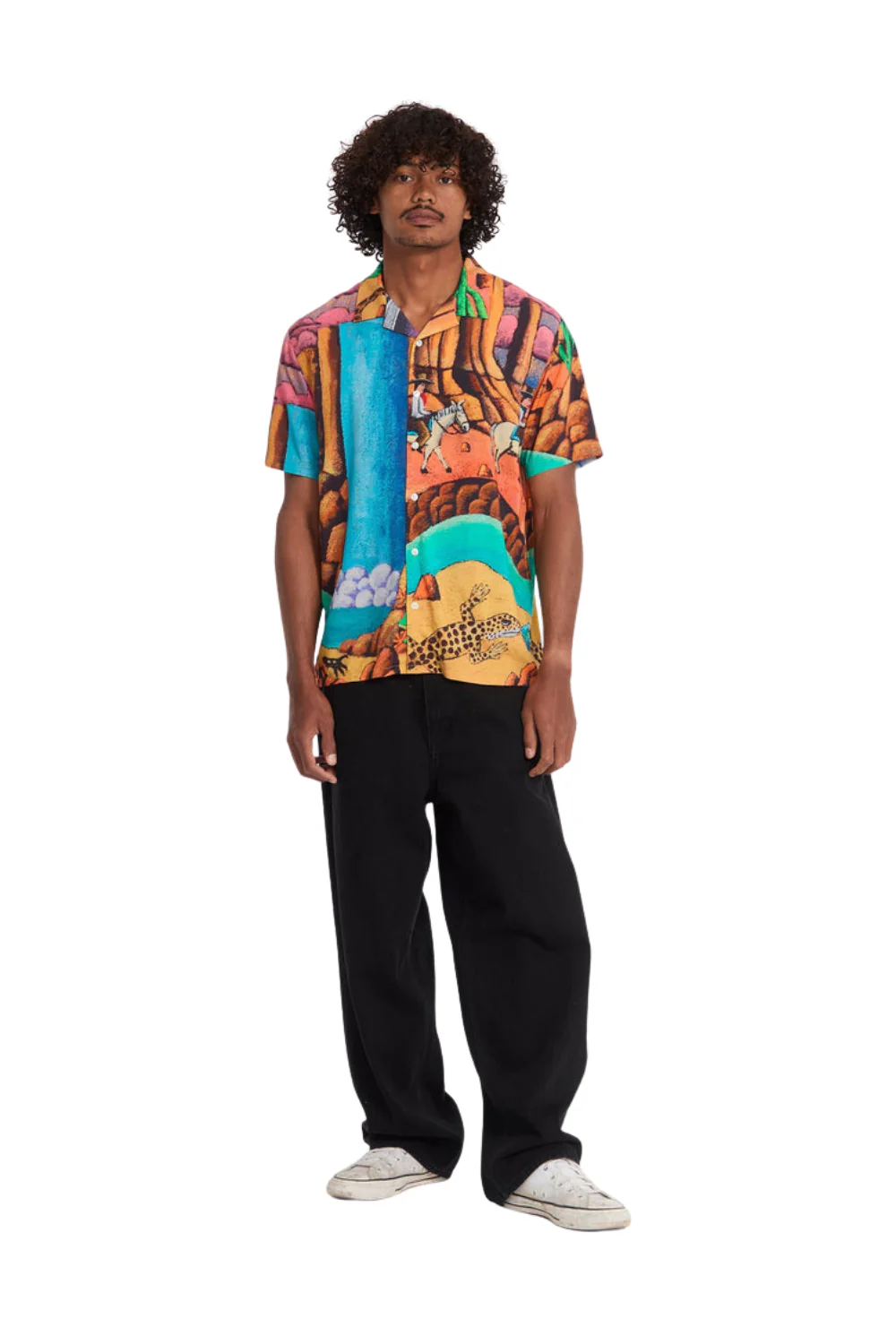Volcom Mickey Mason Mens Short Sleeve Shirt Multi - Image 5