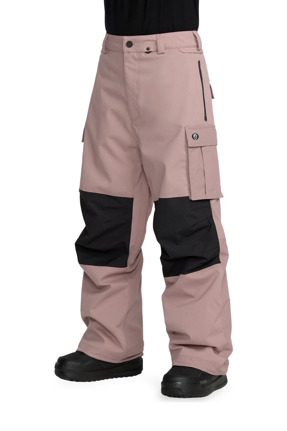 Volcom NWRK Mens Baggy Ski and Snowboard Pants Mauve - Image 3