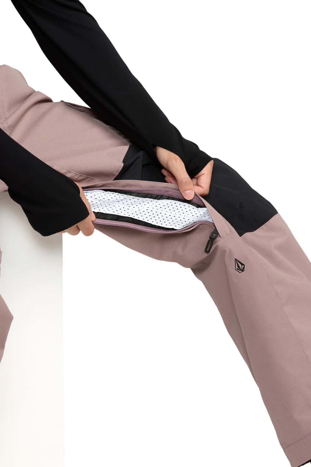 Volcom NWRK Mens Baggy Ski and Snowboard Pants Mauve - Image 5