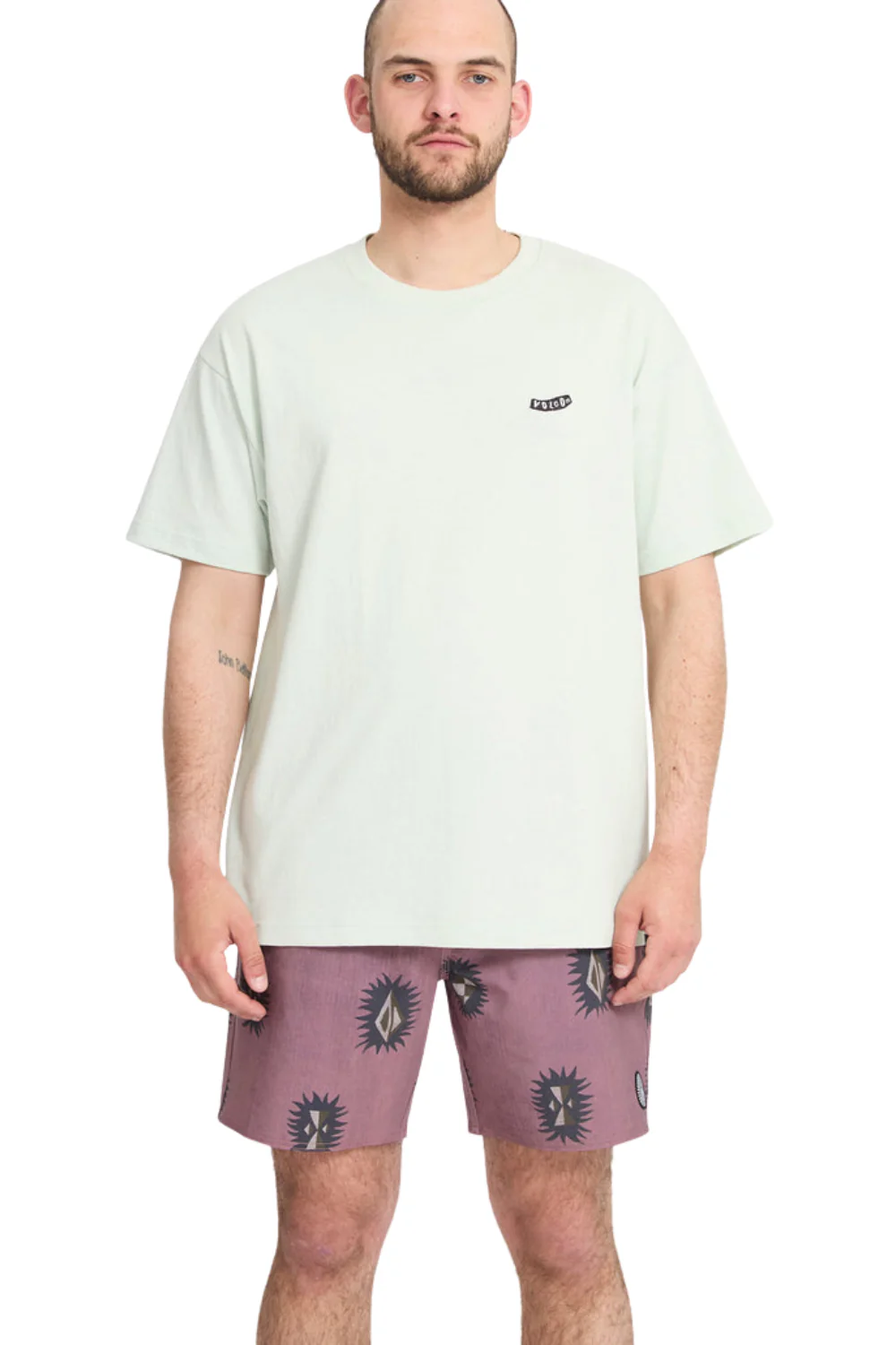 Volcom Psyche Mens Cotton Trunk 17" Boardshorts Stone Rose - Image 4