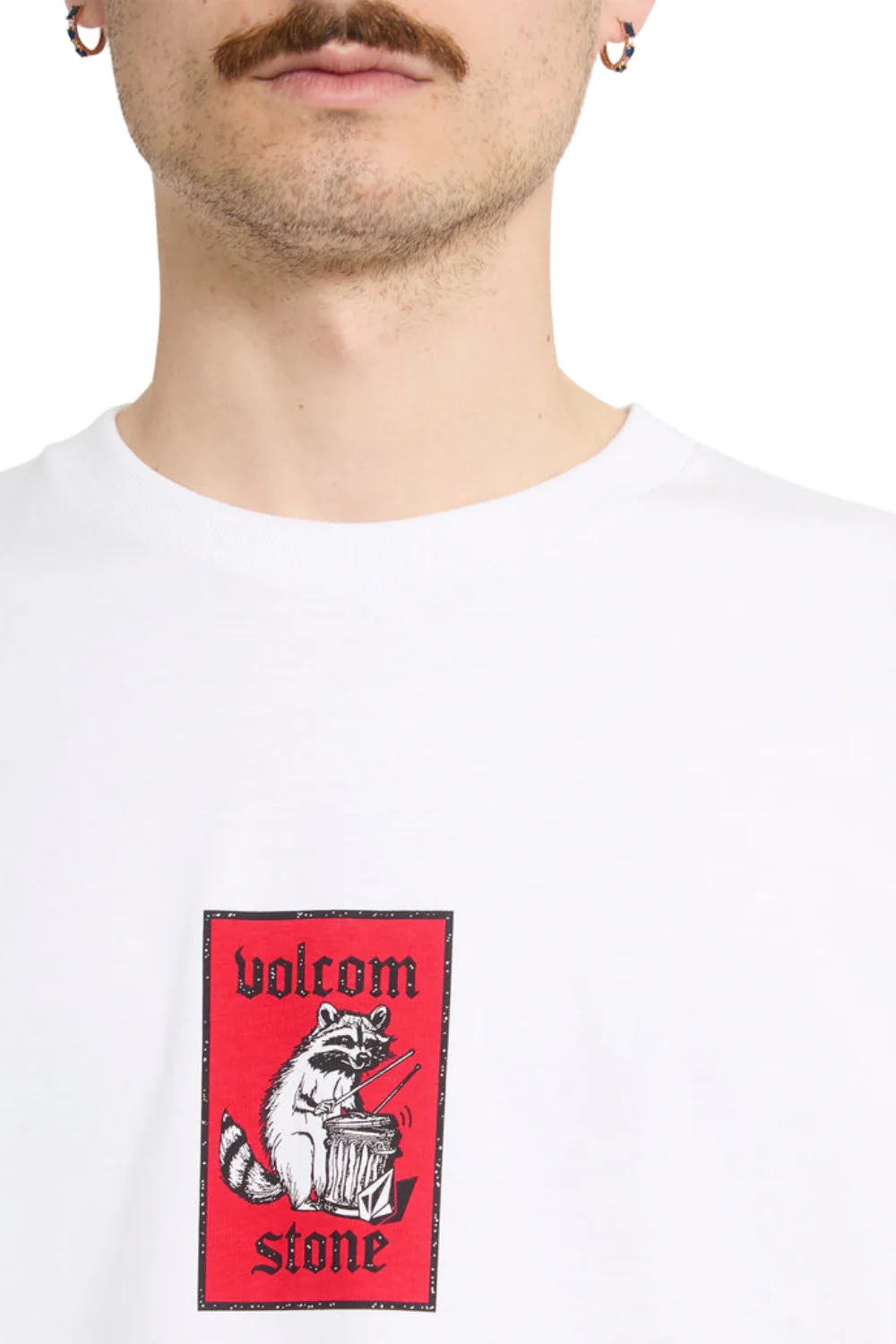 Volcom Rockout Mens T-Shirt White - Image 4