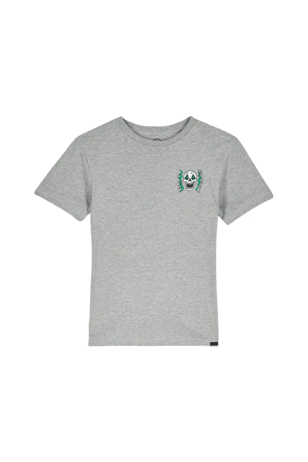 Volcom Skeltone Kids T-Shirt Heather Grey - Image 2
