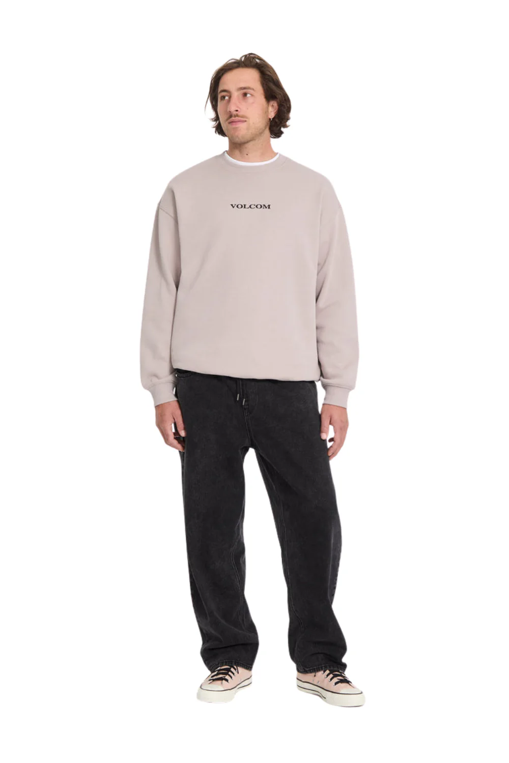 Volcom Stone Mens Sweatshirt Bark Brown - Image 5