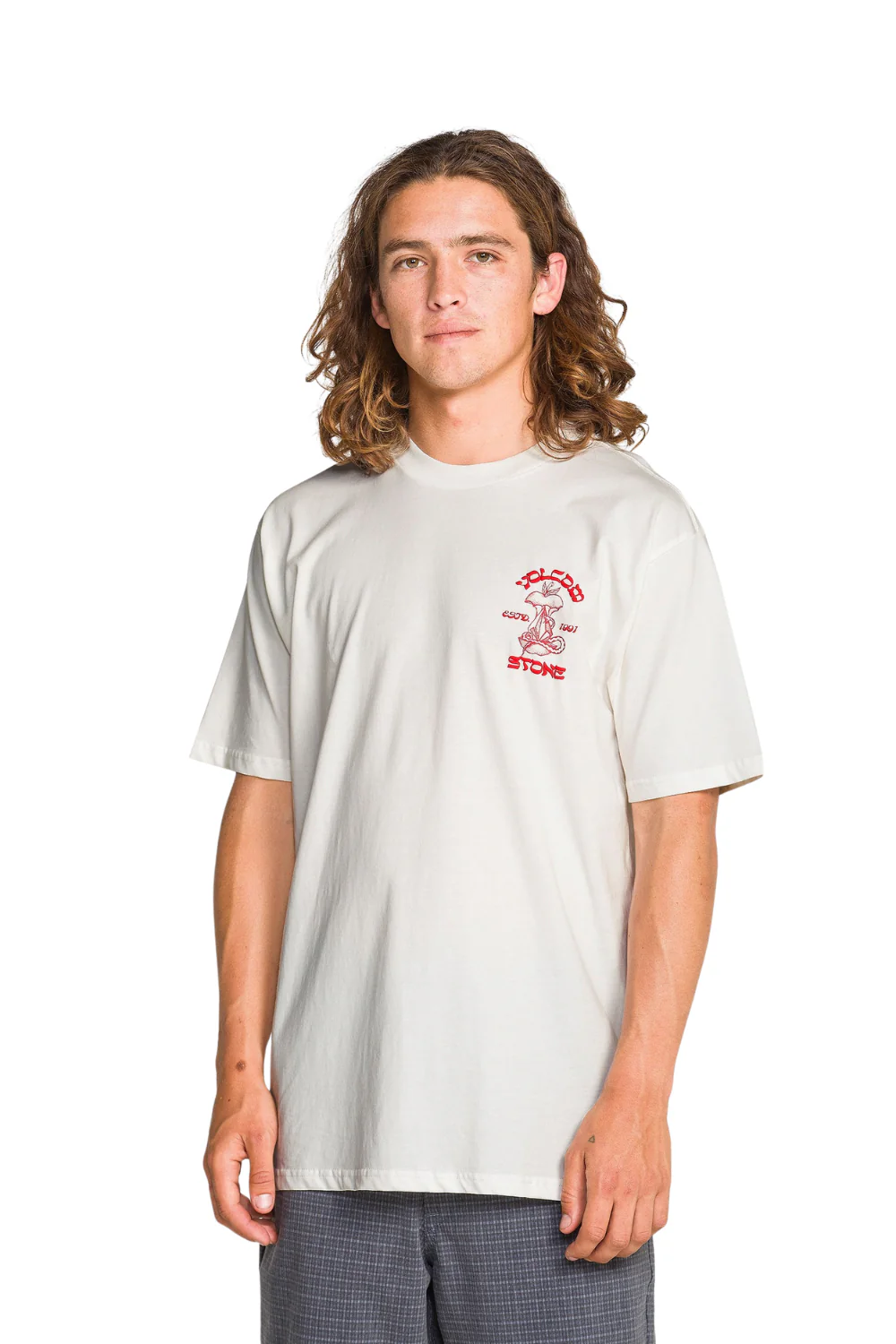 Volcom Temptations Mens T-Shirt Off White - Image 2
