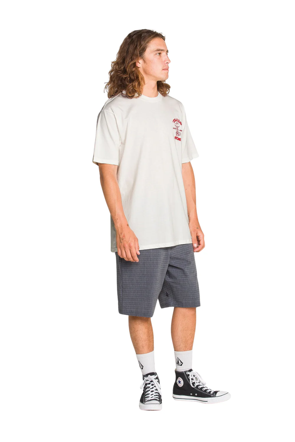 Volcom Temptations Mens T-Shirt Off White - Image 3