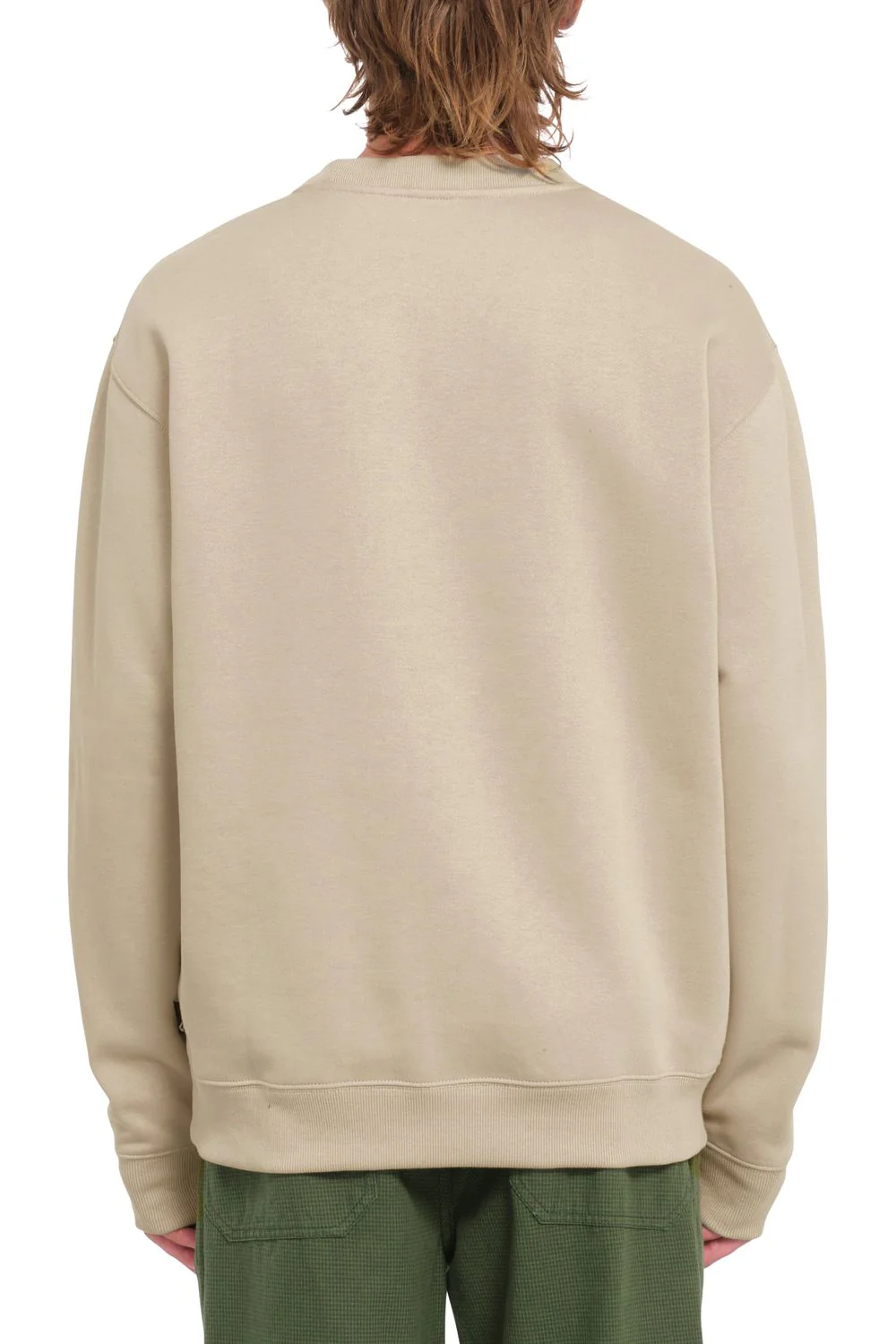 Volcom Watanite Crew Sweatshirt Khaki - Image 2