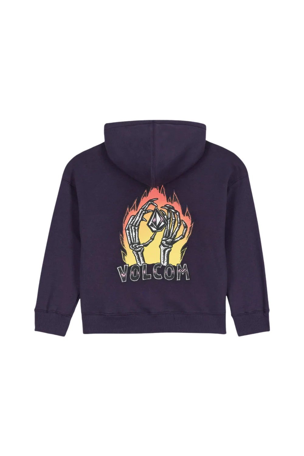 Volcom Watanite Kids Zip Up Hoodie Dark Purple - Image 2