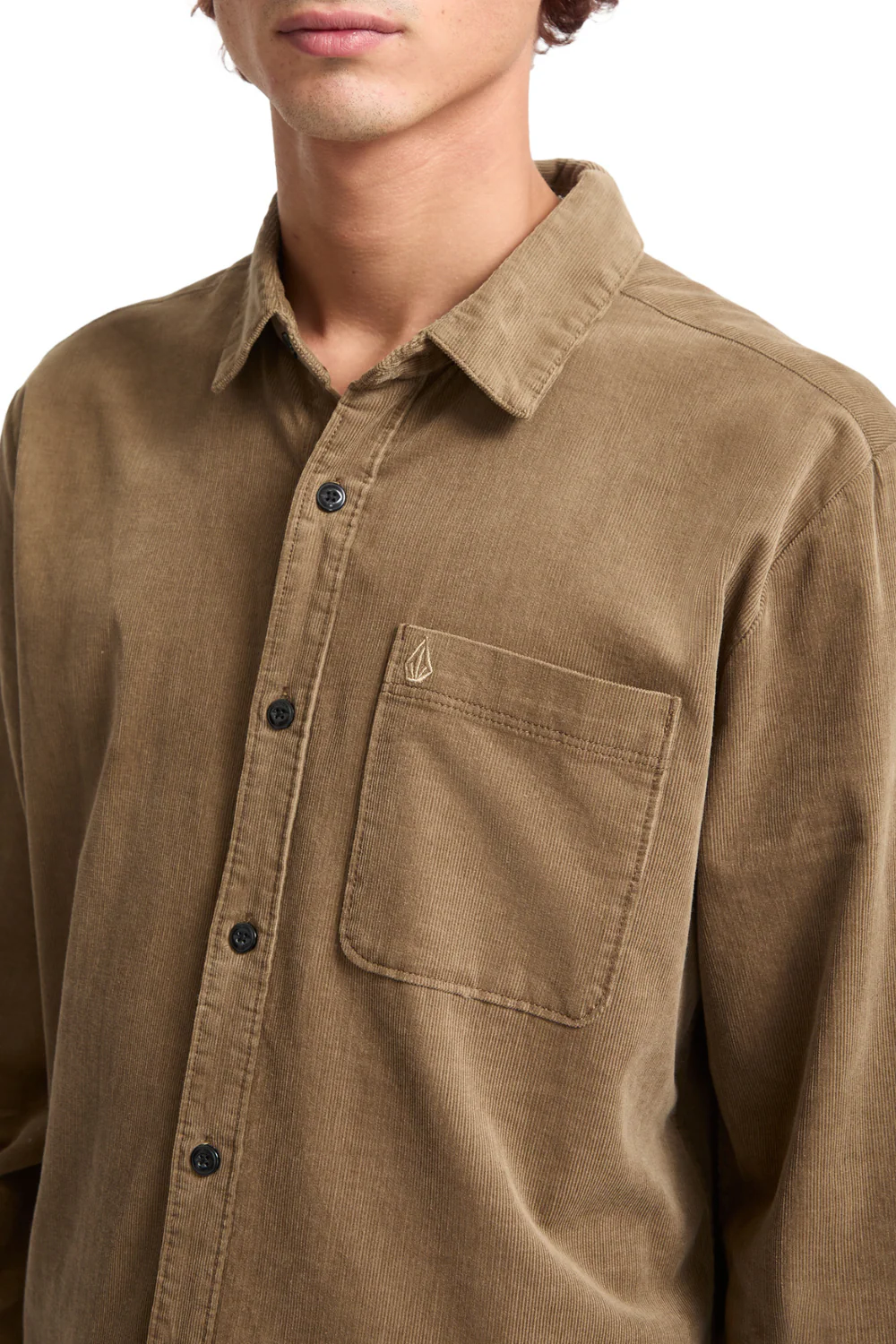 Volcom Zander Long Sleeve Shirt Teak - Image 4